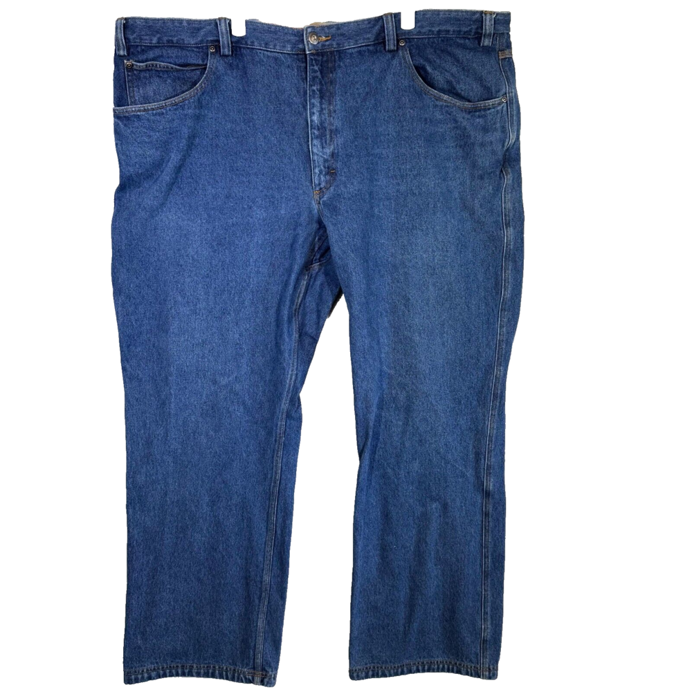 Duluth Trading Men's Jeans 46x33 Blue Denim Straight Leg Workwear Heavy Duty
